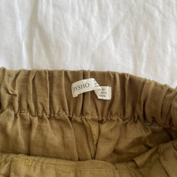 Oysho Linen Wide Straight Leg Trousersn (sz XS) - Picture 4 of 6